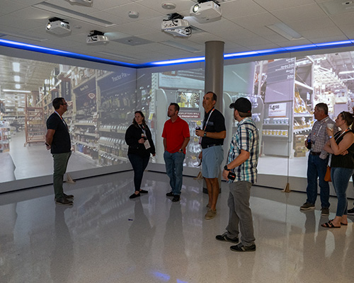 Group of people in the LPRC simulation lab
